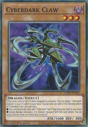 Cyberdark Claw (LDS1-EN035) - Legendary Duelists: Season 1 1st Edition - Premium Yugioh Single from Konami - Just $0.08! Shop now at Game Crave Tournament Store