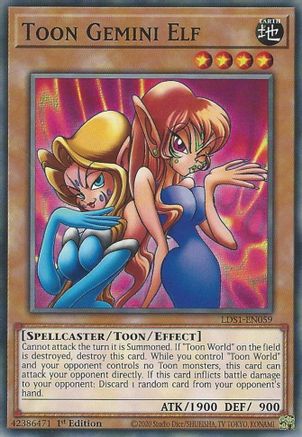 Toon Gemini Elf (LDS1-EN059) - Legendary Duelists: Season 1 1st Edition - Premium Yugioh Single from Konami - Just $0.57! Shop now at Game Crave Tournament Store