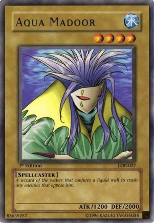 Aqua Madoor (LOB-027) - The Legend of Blue Eyes White Dragon 1st Edition - Premium Yugioh Single from Konami - Just $8.18! Shop now at Game Crave Tournament Store