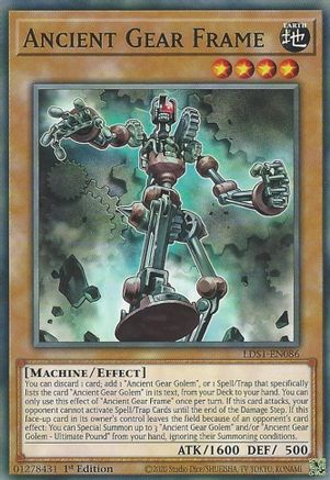 Ancient Gear Frame (LDS1-EN086) - Legendary Duelists: Season 1 1st Edition - Premium Yugioh Single from Konami - Just $0.56! Shop now at Game Crave Tournament Store