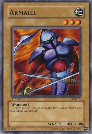 Armaill (LOB-079) - The Legend of Blue Eyes White Dragon 1st Edition - Premium Yugioh Single from Konami - Just $0.69! Shop now at Game Crave Tournament Store