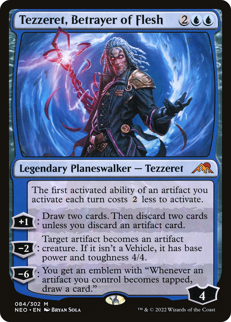 Tezzeret, Betrayer of Flesh (NEO-084) - Kamigawa: Neon Dynasty - Premium MTG Single from Wizards of the Coast - Just $0.08! Shop now at Game Crave Tournament Store