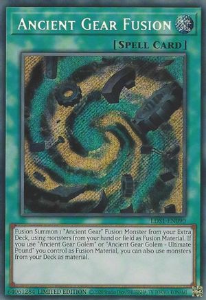 Ancient Gear Fusion (LDS1-EN090) - Legendary Duelists: Season 1 Limited - Premium Yugioh Single from Konami - Just $3.77! Shop now at Game Crave Tournament Store