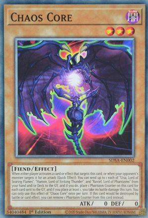 Chaos Core (SDSA-EN002) - Structure Deck: Sacred Beasts 1st Edition - Premium Yugioh Single from Konami - Just $0.25! Shop now at Game Crave Tournament Store