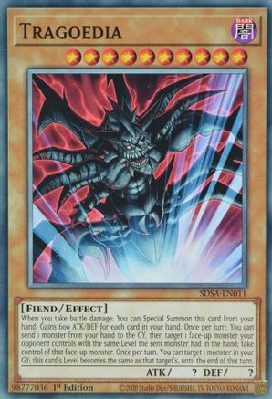 Tragoedia (SDSA-EN011) - Structure Deck: Sacred Beasts 1st Edition - Premium Yugioh Single from Konami - Just $0.40! Shop now at Game Crave Tournament Store