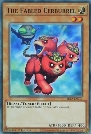 The Fabled Cerburrel (SDSA-EN017) - Structure Deck: Sacred Beasts 1st Edition - Premium Yugioh Single from Konami - Just $0.25! Shop now at Game Crave Tournament Store