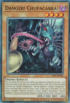 Danger! Chupacabra! (SDSA-EN018) - Structure Deck: Sacred Beasts 1st Edition - Premium Yugioh Single from Konami - Just $0.50! Shop now at Game Crave Tournament Store