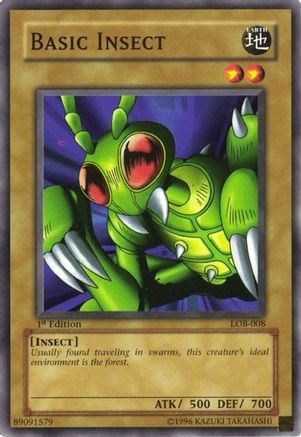 Basic Insect (LOB-008) - The Legend of Blue Eyes White Dragon Unlimited - Premium Yugioh Single from Konami - Just $0.23! Shop now at Game Crave Tournament Store