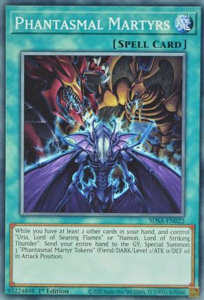 Phantasmal Martyrs (SDSA-EN022) - Structure Deck: Sacred Beasts 1st Edition - Premium Yugioh Single from Konami - Just $0.25! Shop now at Game Crave Tournament Store