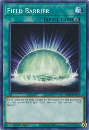 Field Barrier (SDSA-EN031) - Structure Deck: Sacred Beasts 1st Edition - Premium Yugioh Single from Konami - Just $0.26! Shop now at Game Crave Tournament Store