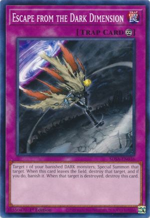 Escape from the Dark Dimension (SDSA-EN036) - Structure Deck: Sacred Beasts 1st Edition - Premium Yugioh Single from Konami - Just $0.25! Shop now at Game Crave Tournament Store