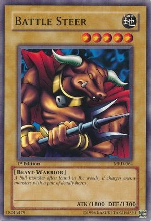 Battle Steer (MRD-064) - Metal Raiders 1st Edition - Premium Yugioh Single from Konami - Just $0.62! Shop now at Game Crave Tournament Store