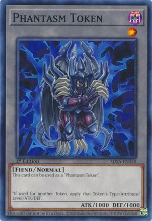 Token: Phantasm (SDSA-EN048) - Structure Deck: Sacred Beasts 1st Edition - Premium Yugioh Single from Konami - Just $0.32! Shop now at Game Crave Tournament Store