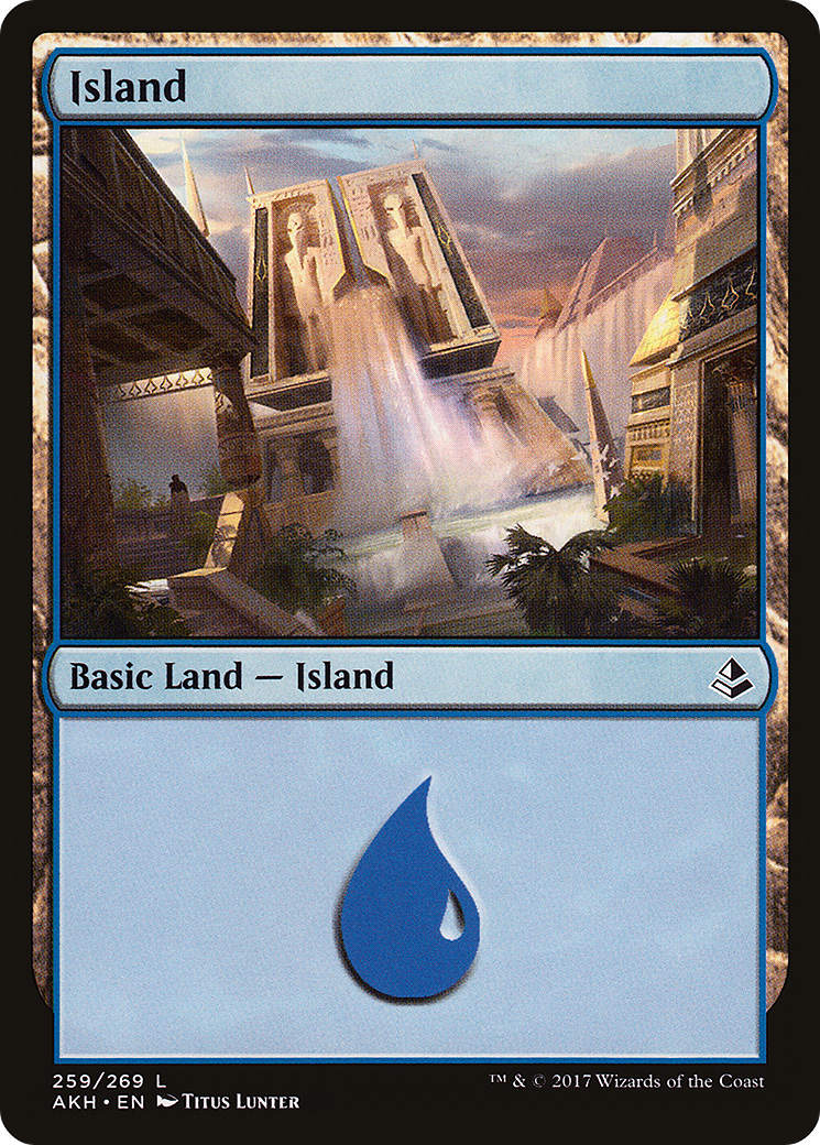 Island (AKH-259) - Amonkhet Foil - Premium MTG Single from Wizards of the Coast - Just $0.08! Shop now at Game Crave Tournament Store