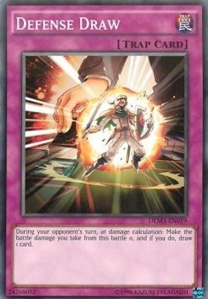 Defense Draw (DEM3-EN019) - Demo Deck 2016 Unlimited - Premium Yugioh Single from Konami - Just $8! Shop now at Game Crave Tournament Store