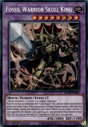 Fossil Warrior Skull King (BLAR-EN006) - Battles of Legend: Armageddon 1st Edition - Premium Yugioh Single from Konami - Just $0.36! Shop now at Game Crave Tournament Store