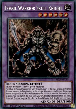 Fossil Warrior Skull Knight (BLAR-EN007) - Battles of Legend: Armageddon 1st Edition - Premium Yugioh Single from Konami - Just $1.56! Shop now at Game Crave Tournament Store