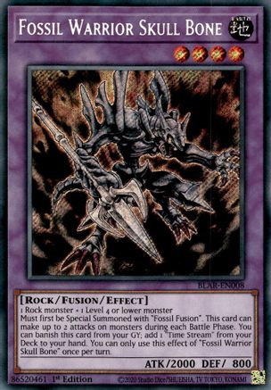 Fossil Warrior Skull Bone (BLAR-EN008) - Battles of Legend: Armageddon 1st Edition - Premium Yugioh Single from Konami - Just $0.08! Shop now at Game Crave Tournament Store