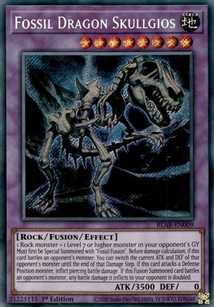 Fossil Dragon Skullgios (BLAR-EN009) - Battles of Legend: Armageddon 1st Edition - Premium Yugioh Single from Konami - Just $0.08! Shop now at Game Crave Tournament Store