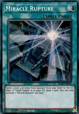 Miracle Rupture (BLAR-EN014) - Battles of Legend: Armageddon 1st Edition - Premium Yugioh Single from Konami - Just $0.17! Shop now at Game Crave Tournament Store