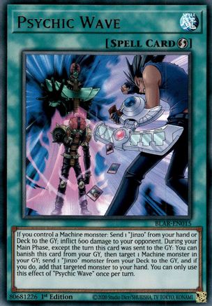 Psychic Wave (BLAR-EN015) - Battles of Legend: Armageddon 1st Edition - Premium Yugioh Single from Konami - Just $0.26! Shop now at Game Crave Tournament Store