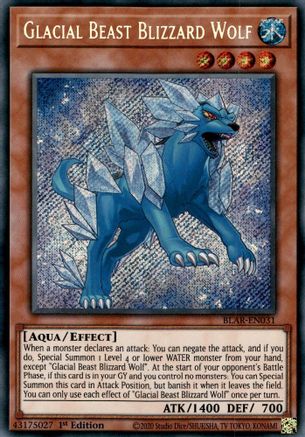 Glacial Beast Blizzard Wolf (BLAR-EN031) - Battles of Legend: Armageddon 1st Edition - Premium Yugioh Single from Konami - Just $0.25! Shop now at Game Crave Tournament Store