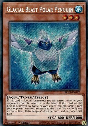 Glacial Beast Polar Penguin (BLAR-EN032) - Battles of Legend: Armageddon 1st Edition - Premium Yugioh Single from Konami - Just $0.70! Shop now at Game Crave Tournament Store