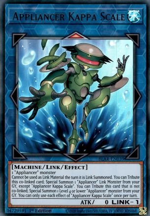 Appliancer Kappa Scale (BLAR-EN039) - Battles of Legend: Armageddon 1st Edition - Premium Yugioh Single from Konami - Just $0.25! Shop now at Game Crave Tournament Store