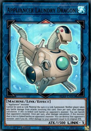 Appliancer Laundry Dragon (BLAR-EN041) - Battles of Legend: Armageddon 1st Edition - Premium Yugioh Single from Konami - Just $0.25! Shop now at Game Crave Tournament Store
