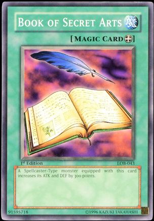 Book of Secret Arts (LOB-043) - The Legend of Blue Eyes White Dragon Unlimited - Premium Yugioh Single from Konami - Just $0.37! Shop now at Game Crave Tournament Store
