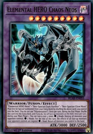 Elemental HERO Chaos Neos (BLAR-EN055) - Battles of Legend: Armageddon 1st Edition - Premium Yugioh Single from Konami - Just $0.25! Shop now at Game Crave Tournament Store