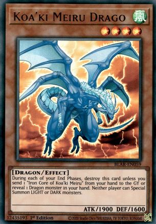 Koa'ki Meiru Drago (BLAR-EN059) - Battles of Legend: Armageddon 1st Edition - Premium Yugioh Single from Konami - Just $0.94! Shop now at Game Crave Tournament Store