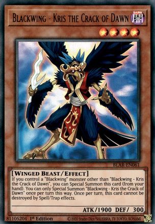 Blackwing - Kris the Crack of Dawn (BLAR-EN061) - Battles of Legend: Armageddon 1st Edition - Premium Yugioh Single from Konami - Just $0.25! Shop now at Game Crave Tournament Store