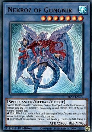 Nekroz of Gungnir (BLAR-EN077) - Battles of Legend: Armageddon 1st Edition - Premium Yugioh Single from Konami - Just $0.25! Shop now at Game Crave Tournament Store