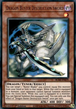 Dragon Buster Destruction Sword (BLAR-EN079) - Battles of Legend: Armageddon 1st Edition - Premium Yugioh Single from Konami - Just $0.46! Shop now at Game Crave Tournament Store