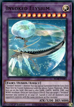 Invoked Elysium (BLAR-EN083) - Battles of Legend: Armageddon 1st Edition - Premium Yugioh Single from Konami - Just $0.25! Shop now at Game Crave Tournament Store