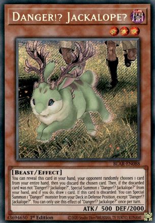 Danger!? Jackalope? (BLAR-EN088) - Battles of Legend: Armageddon 1st Edition - Premium Yugioh Single from Konami - Just $0.60! Shop now at Game Crave Tournament Store