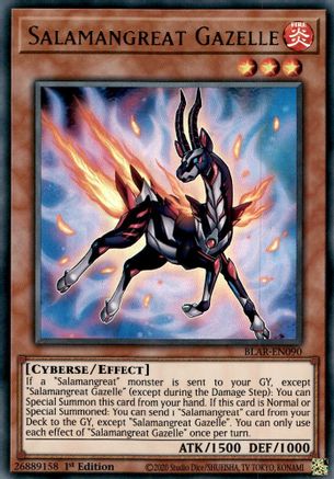 Salamangreat Gazelle (BLAR-EN090) - Battles of Legend: Armageddon 1st Edition - Premium Yugioh Single from Konami - Just $0.26! Shop now at Game Crave Tournament Store