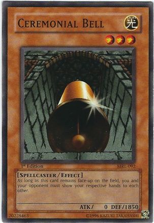 Ceremonial Bell (MRL-092) - Magic Ruler Unlimited - Premium Yugioh Single from Konami - Just $0.25! Shop now at Game Crave Tournament Store