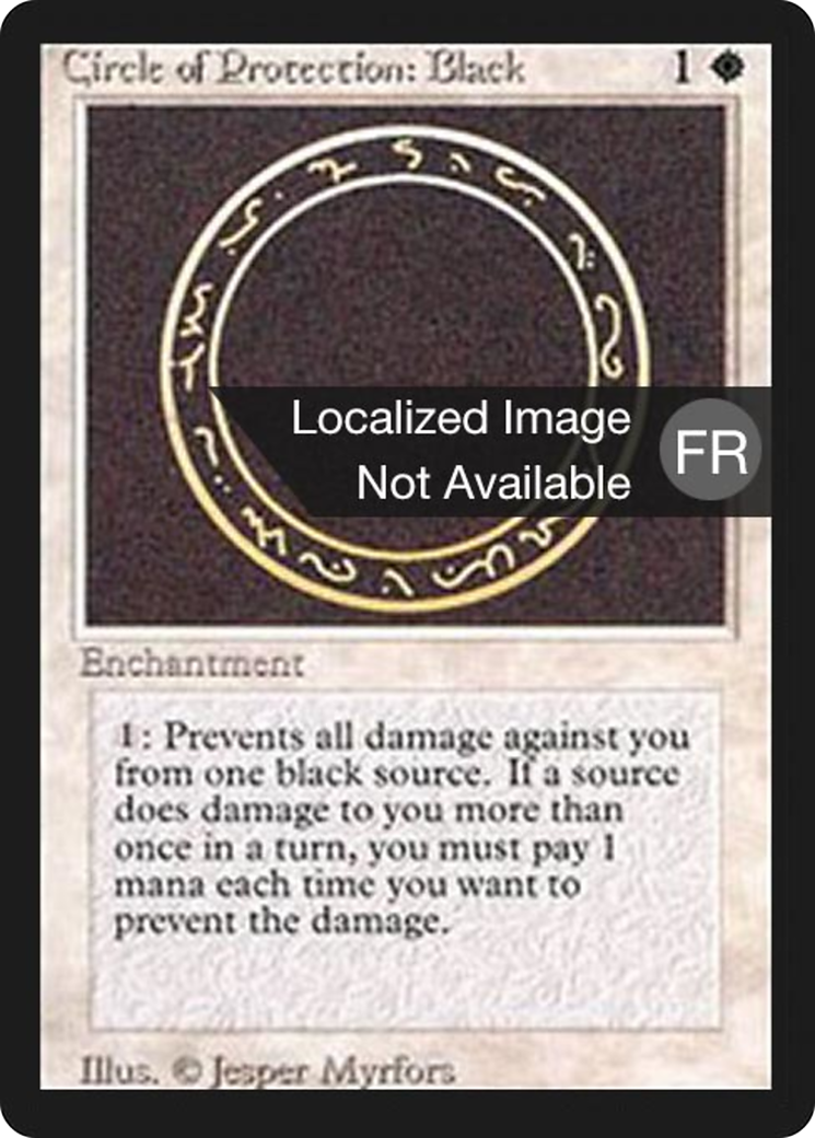 Circle of Protection: Black (FBB-009) - Foreign Black Border - Premium MTG Single from Wizards of the Coast - Just $0.72! Shop now at Game Crave Tournament Store