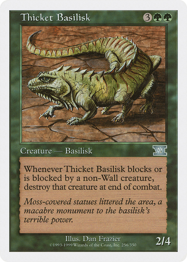 Thicket Basilisk (6ED-256) - Classic Sixth Edition - Premium MTG Single from Wizards of the Coast - Just $0.08! Shop now at Game Crave Tournament Store