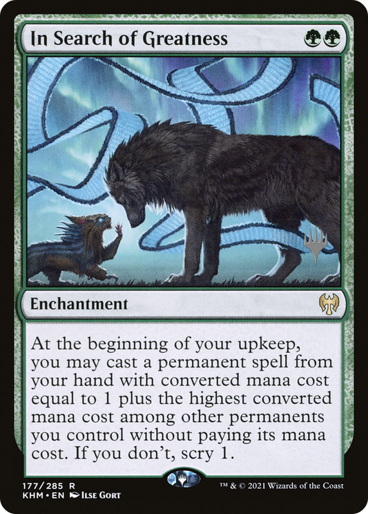 In Search of Greatness (PKHM-177P) - Kaldheim Promos Foil - Premium MTG Single from Wizards of the Coast - Just $0.19! Shop now at Game Crave Tournament Store