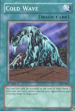 Cold Wave (PSV-062) - Pharaoh's Servant 1st Edition - Premium Yugioh Single from Konami - Just $0.74! Shop now at Game Crave Tournament Store
