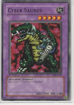 Cyber Saurus (MRD-105) - Metal Raiders Unlimited - Premium Yugioh Single from Konami - Just $0.25! Shop now at Game Crave Tournament Store