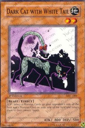 Dark Cat with White Tail (MFC-083) - Magician's Force 1st Edition - Premium Yugioh Single from Konami - Just $0.25! Shop now at Game Crave Tournament Store