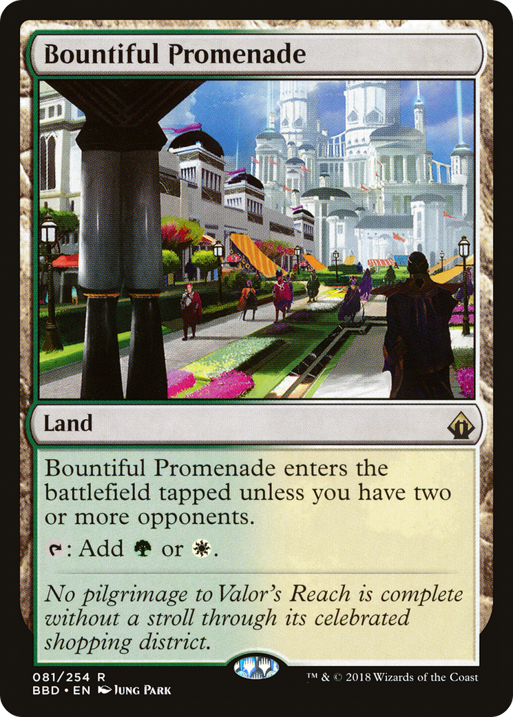 Bountiful Promenade (BBD-081) - Battlebond - Premium MTG Single from Wizards of the Coast - Just $2.11! Shop now at Game Crave Tournament Store
