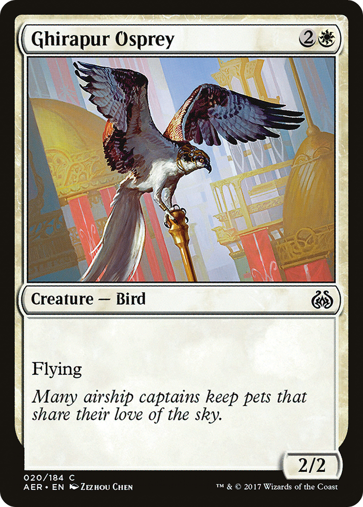 Ghirapur Osprey (AER-020) - Aether Revolt - Premium MTG Single from Wizards of the Coast - Just $0.08! Shop now at Game Crave Tournament Store