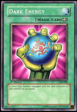 Dark Energy (LOB-088) - The Legend of Blue Eyes White Dragon Unlimited - Premium Yugioh Single from Konami - Just $0.31! Shop now at Game Crave Tournament Store