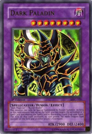 Dark Paladin (1st Edition Artwork) (MFC-105) - Magician's Force 1st Edition - Premium Yugioh Single from Konami - Just $253.45! Shop now at Game Crave Tournament Store