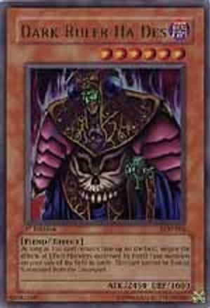 Dark Ruler Ha Des (LOD-001) - Legacy of Darkness 1st Edition - Premium Yugioh Single from Konami - Just $16.10! Shop now at Game Crave Tournament Store